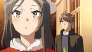 Touko and Sakuta as seen in Rascal Does Not Dream of Santa Claus (Image via CloverWorks)